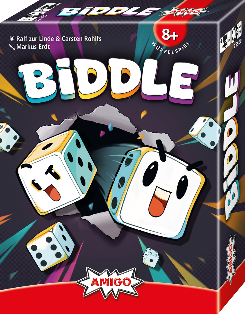 So sieht das neue Spiel „Biddle“ aus dem Haus AMIGO Spiel + Freizeit GmbH aus